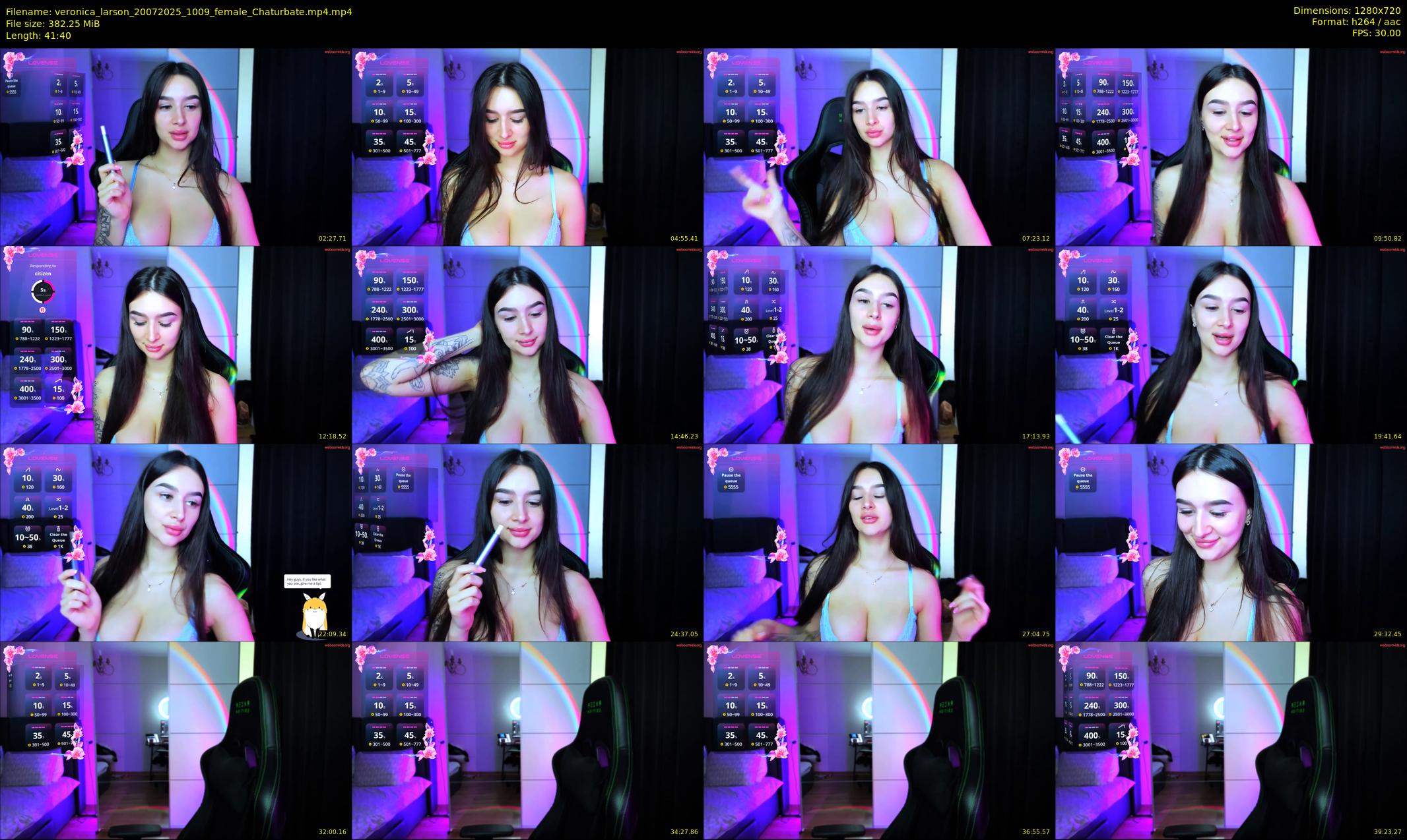 veronica_larson — Chaturbate Female cam image, 2132×1274, Jul 20, 2025
