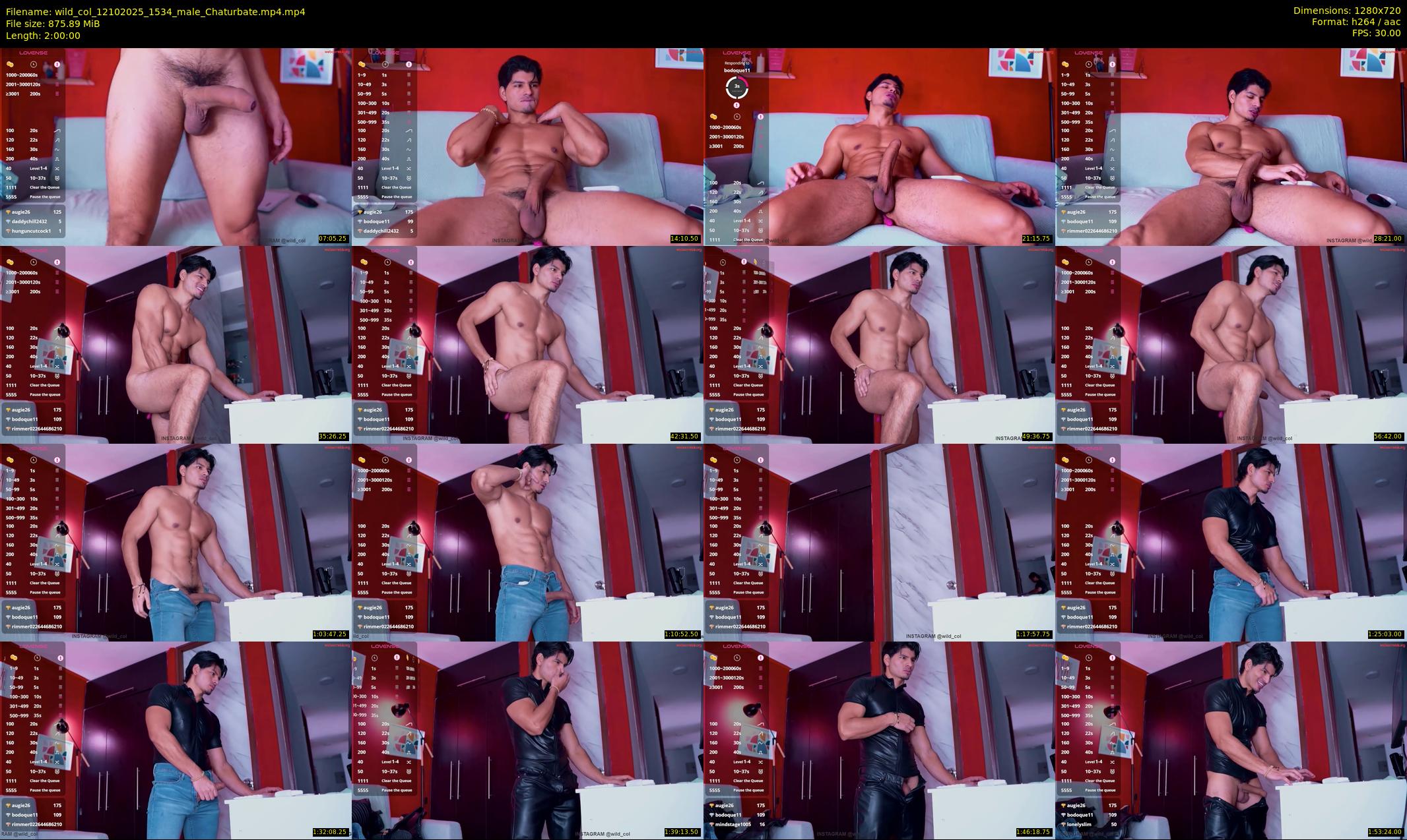 wild_col — Chaturbate Male cam image, 2132×1274, Oct 12, 2025