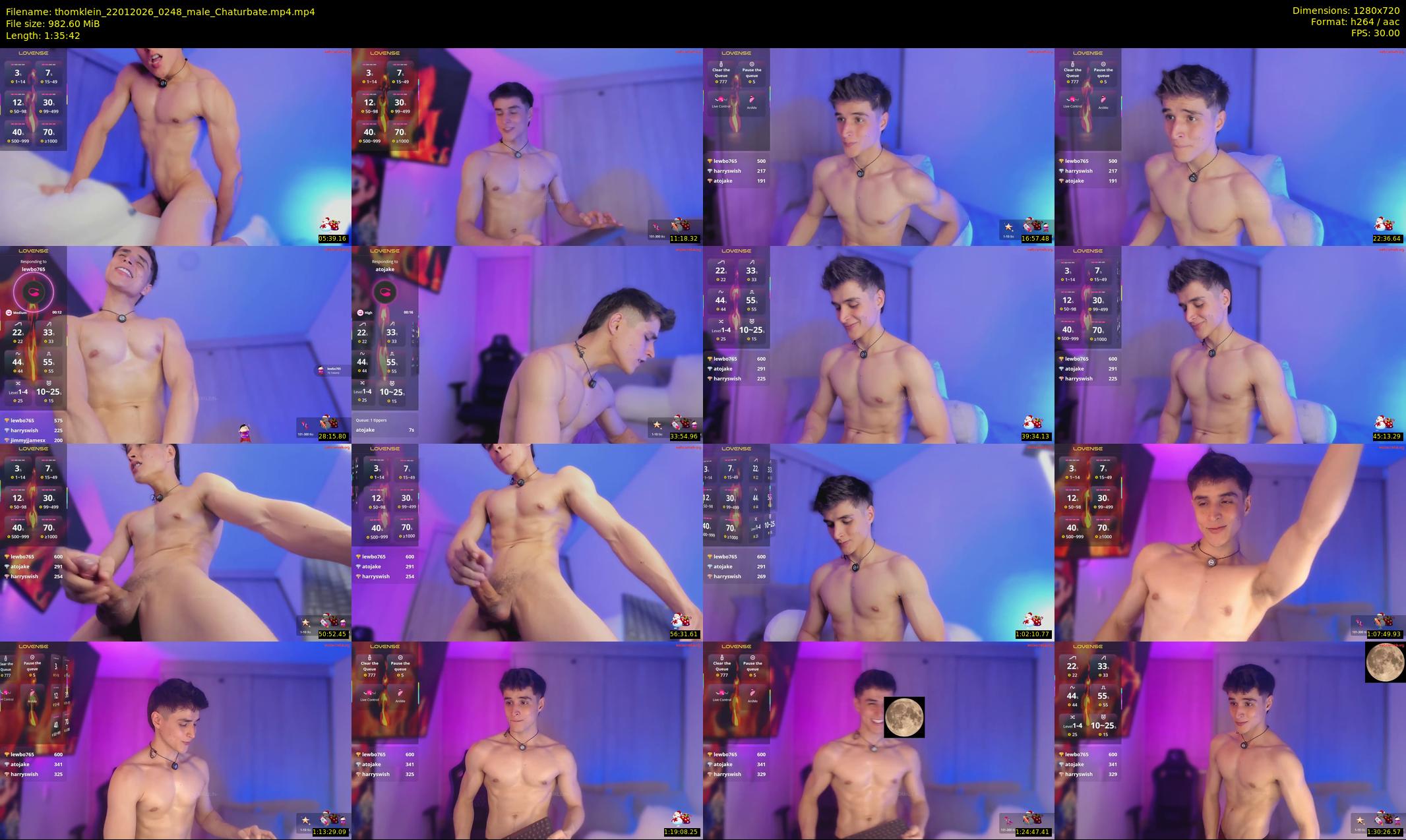 thomklein — Chaturbate Male cam image, 2132×1274, Jan 21, 2026